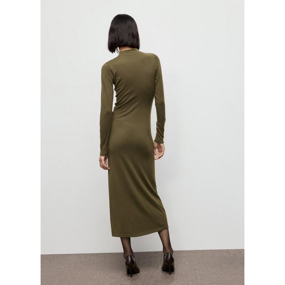 MANGO Brat Langarm Midikleid  