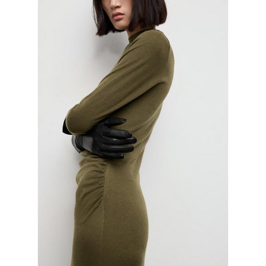 MANGO Brat Langarm Midikleid  