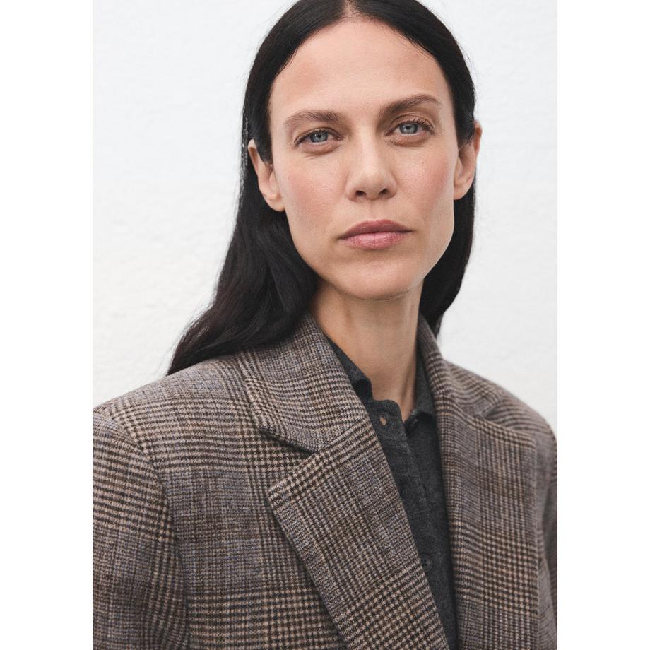 MANGO ROMA Blazer à Carreaux  