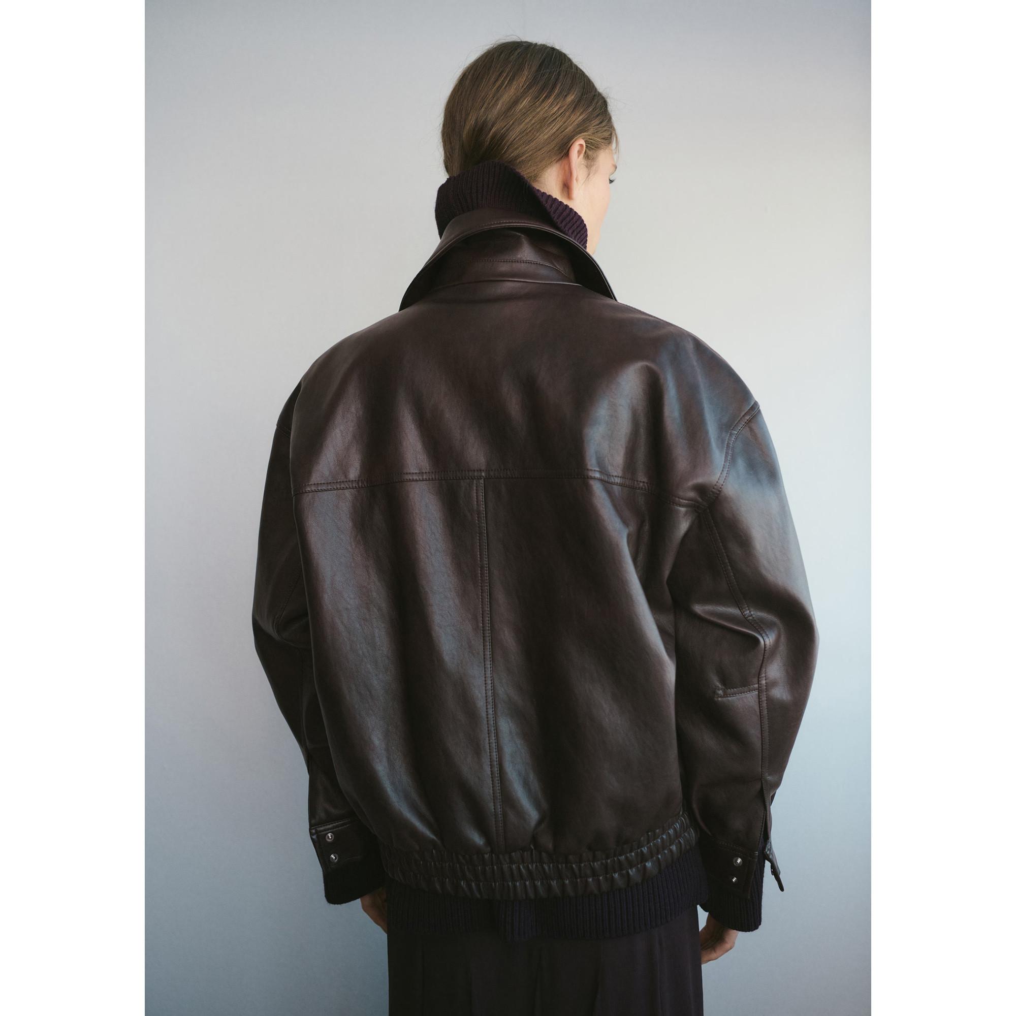 MANGO Marti Veste Oversize Effet Cuir  