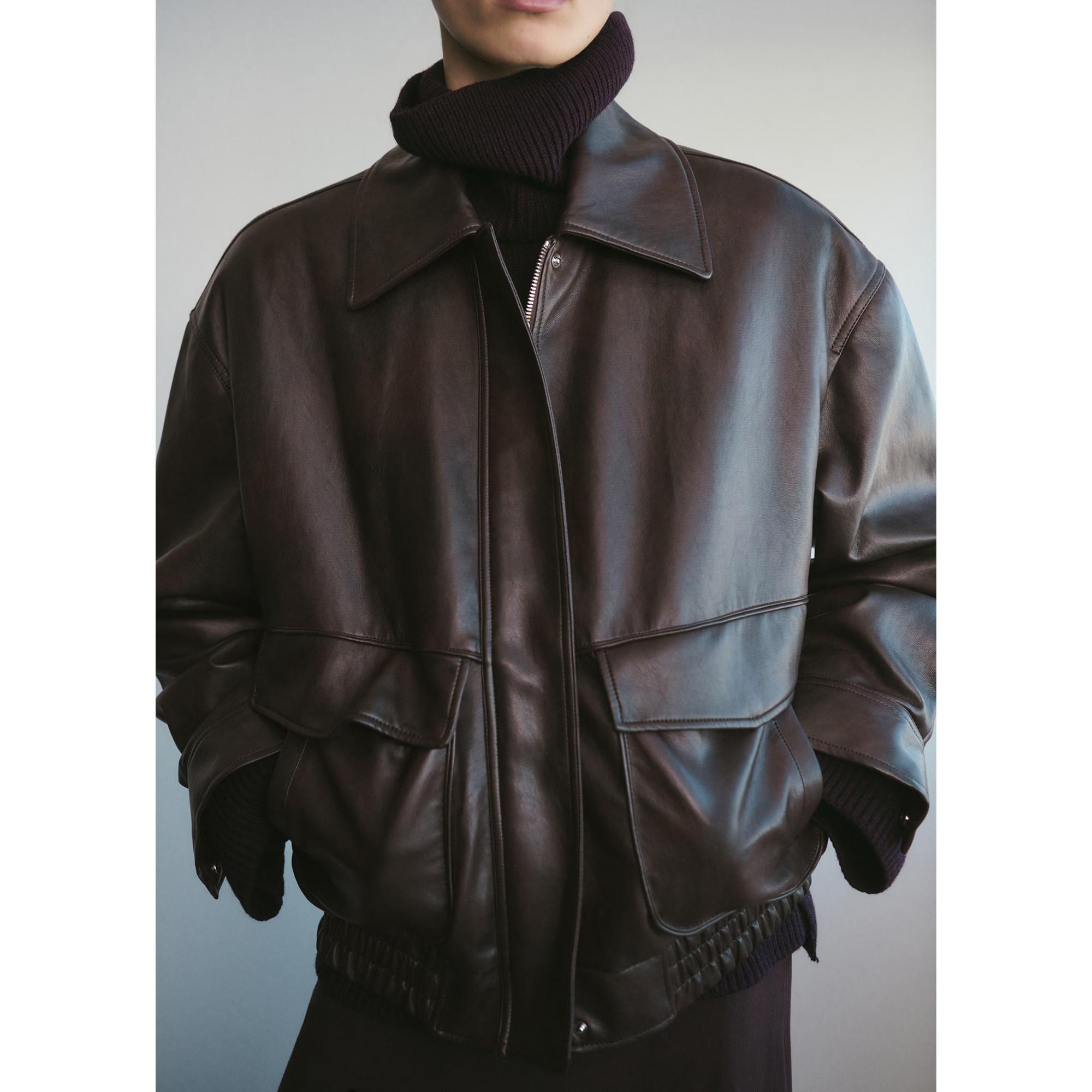 MANGO Marti Veste Oversize Effet Cuir  