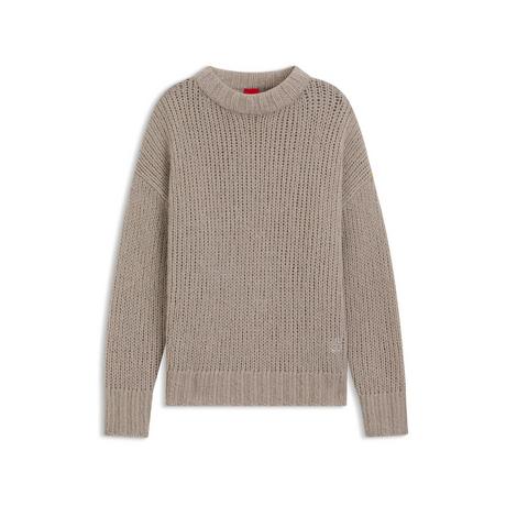 HUGO Sloossy Oversized Rippenpullover  