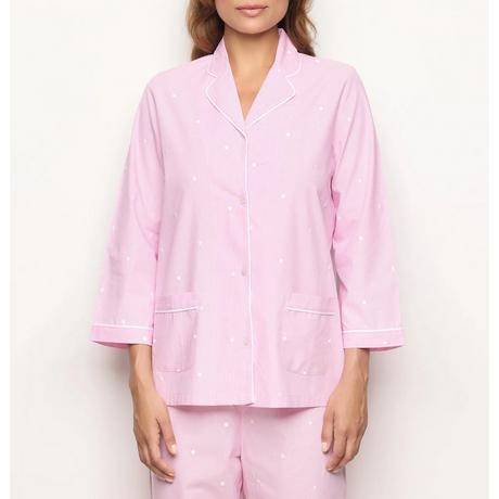 Yamamay Langarmshirt mit Tupfen- und Streifenmuster  