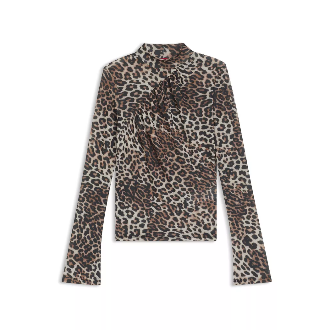 HUGO Langarmshirt DARDONNAY braun   S damen