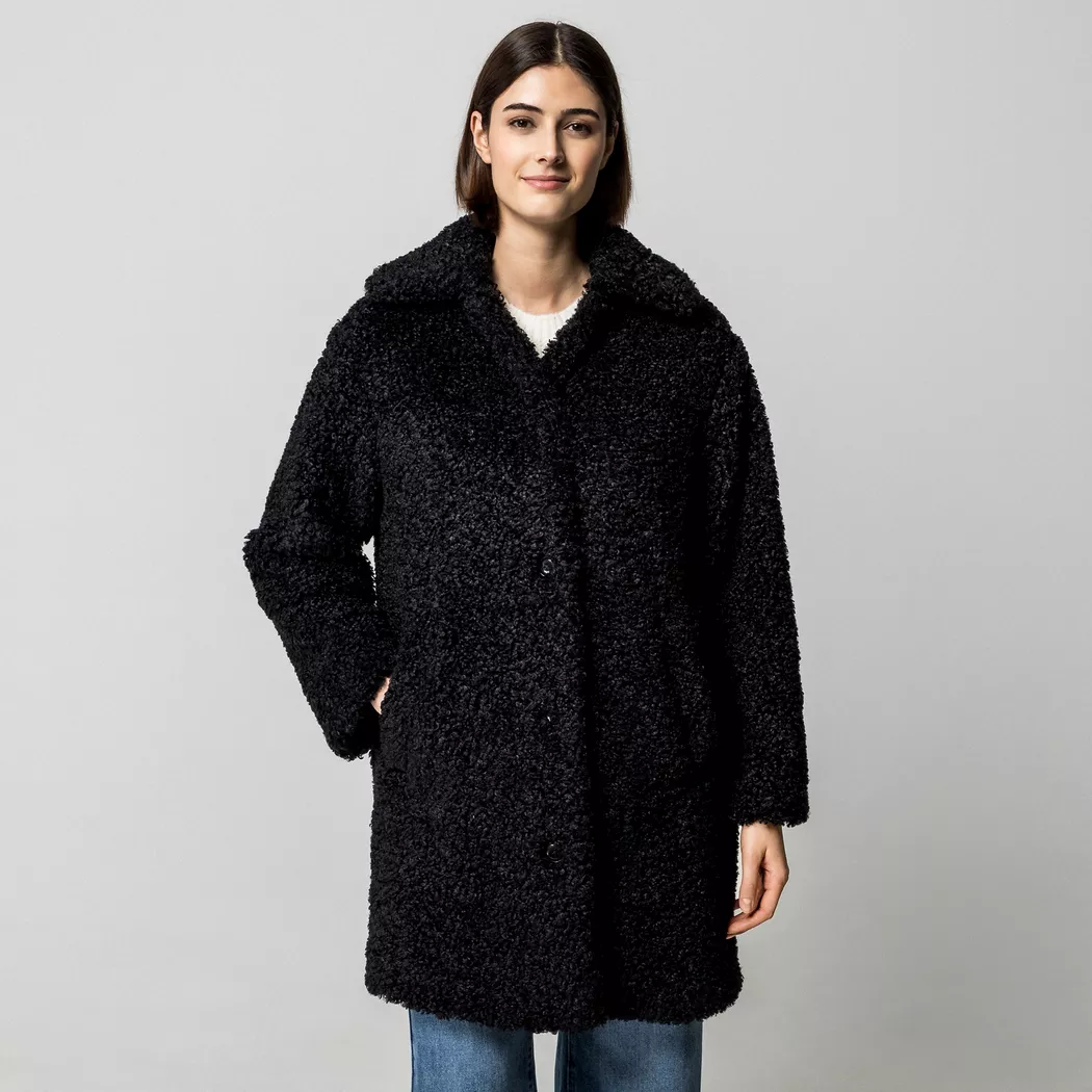 Hugo Manteau Mimina 10273907 Black 38 Femme
