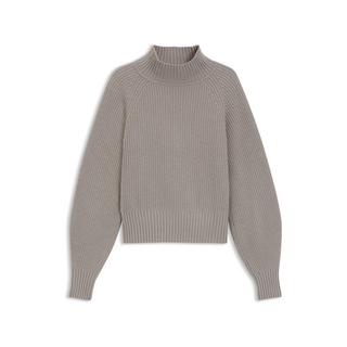 HUGO Sorellasio Pull en maille côtelée col montant  