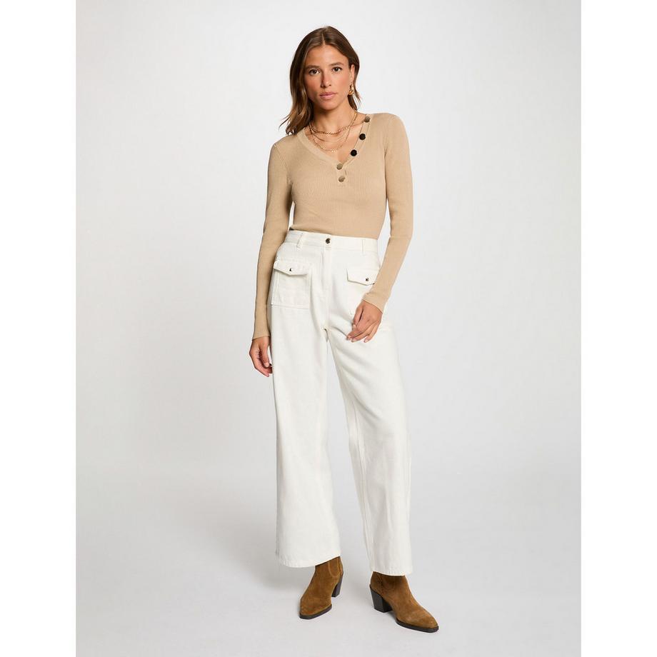 MORGAN Maglione Scollo a V Maniche Lunghe Modern Fit  