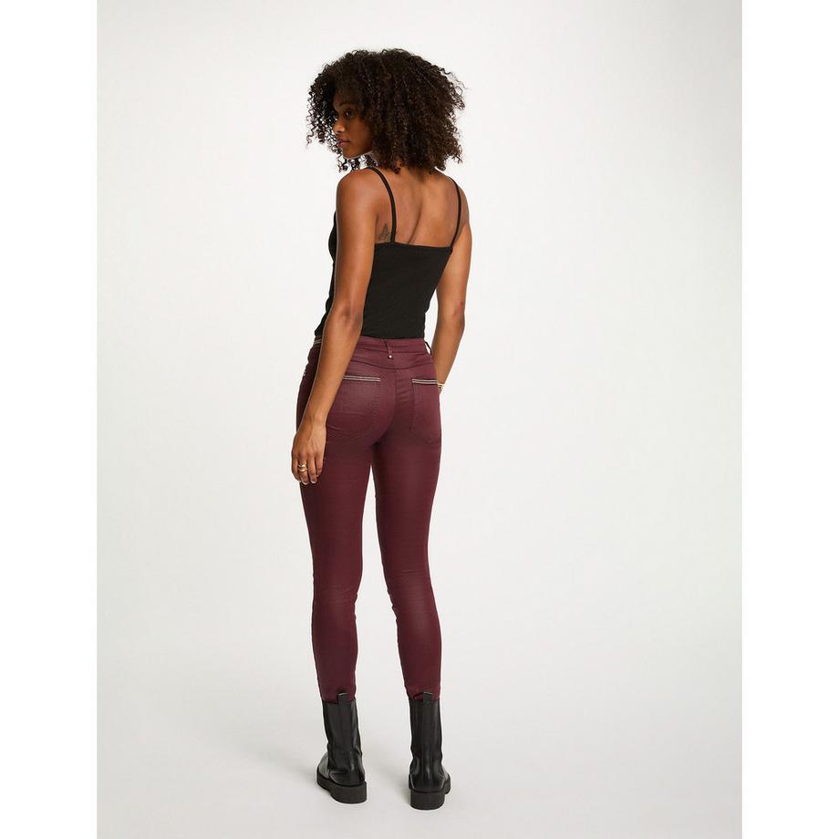 MORGAN Beschichtete Skinny Fit Hose  