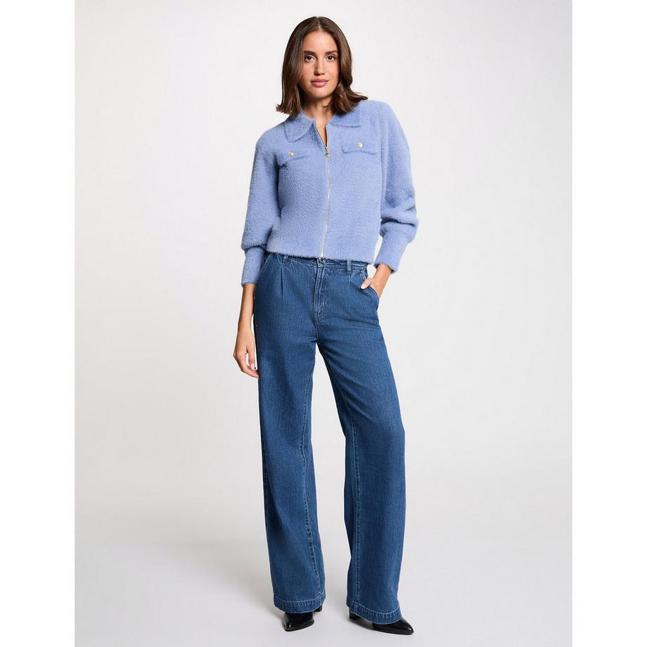 MORGAN Cardigan Coupe Droite Col Revers  