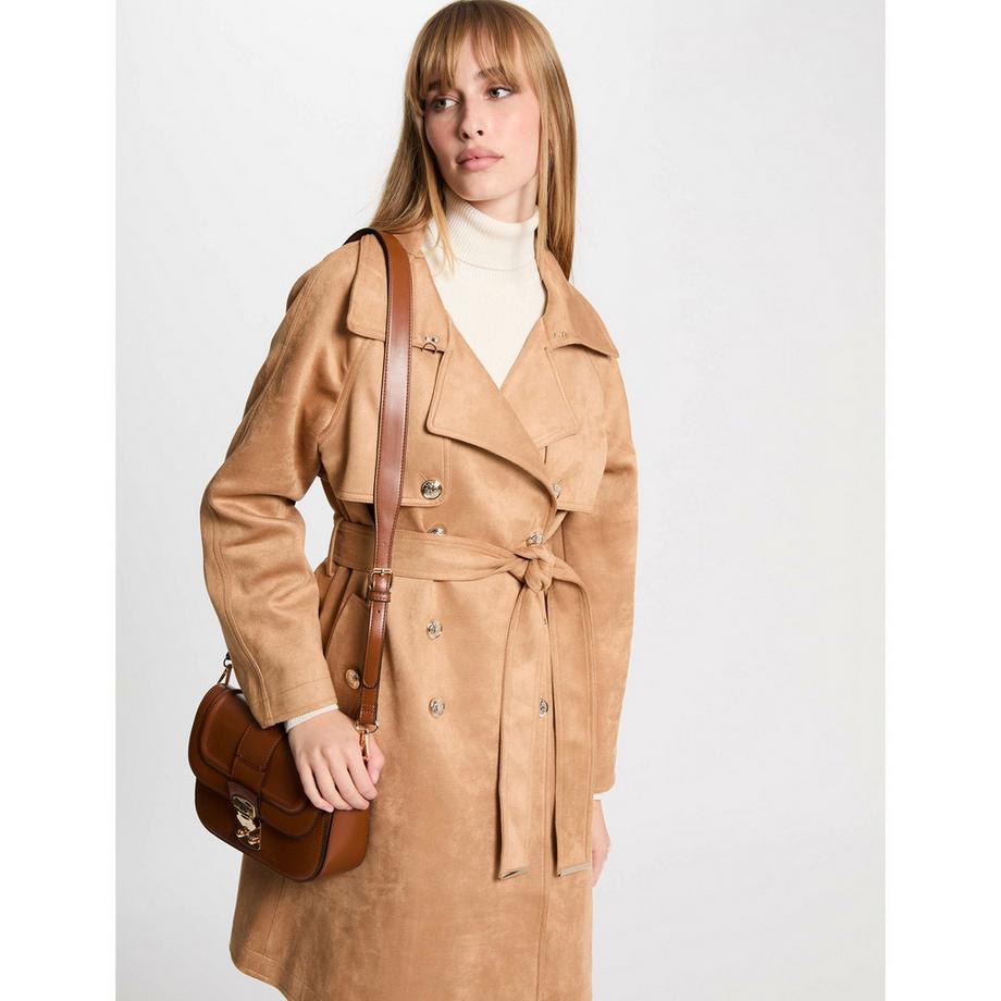 MORGAN Trench Coat Scamosciato  