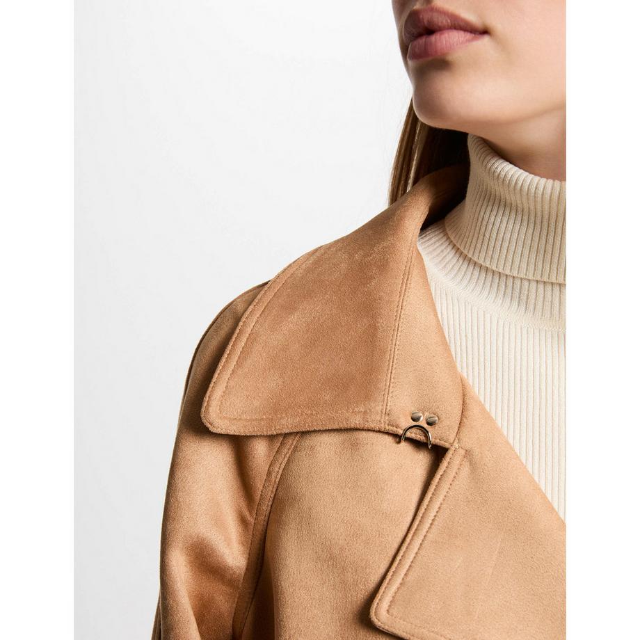 MORGAN Trench Coat Scamosciato  