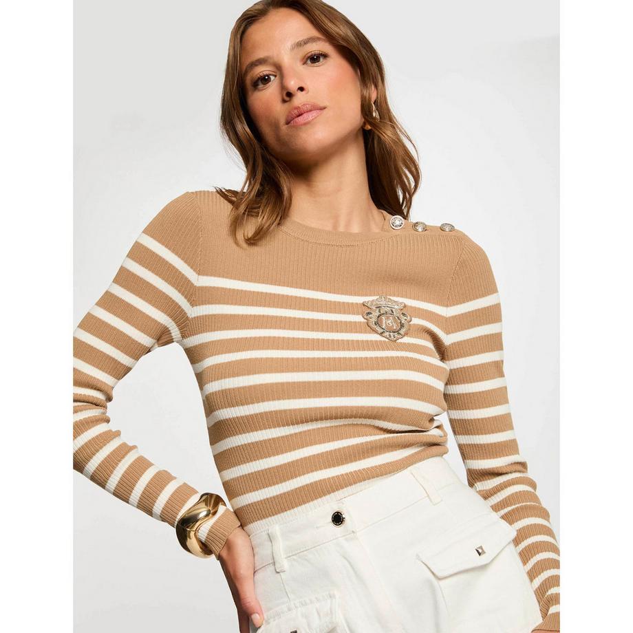 MORGAN Maglione a Righe Slim Fit  