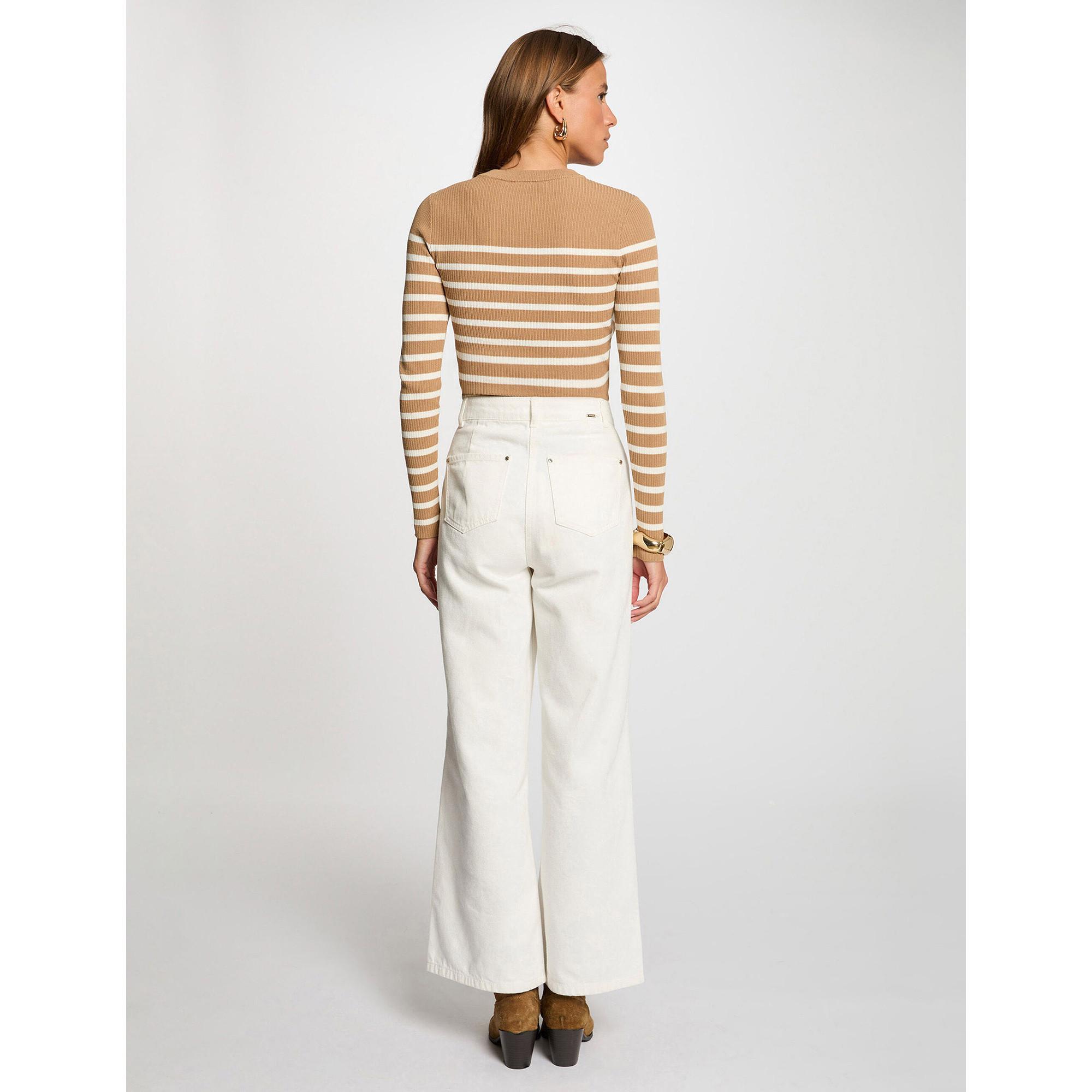 MORGAN Gestreifter Slim Fit Pullover  