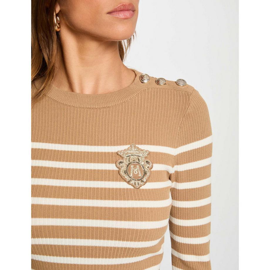 MORGAN Maglione a Righe Slim Fit  