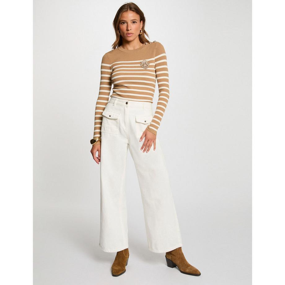 MORGAN Maglione a Righe Slim Fit  