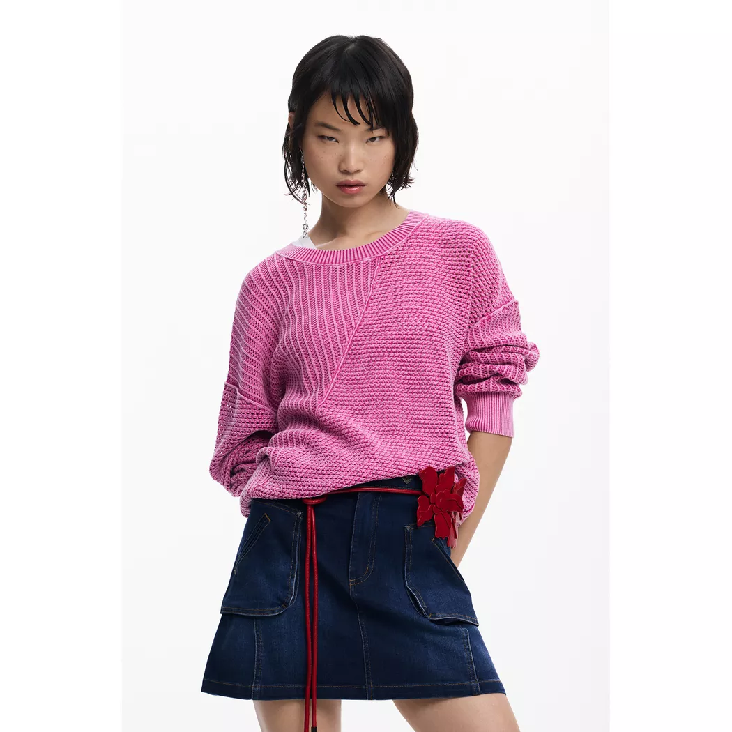 Desigual - Pullover, für Damen, Violett, Größe XS