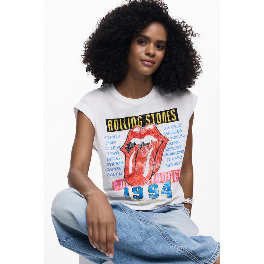 Desigual Rolling Stones T-Shirt Imprimé Graphique  