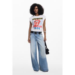 Desigual Rolling Stones Grafikdruck T-Shirt  