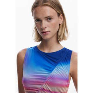 Desigual Ärmelloses Slim Fit T-Shirt mit Knotendetail  