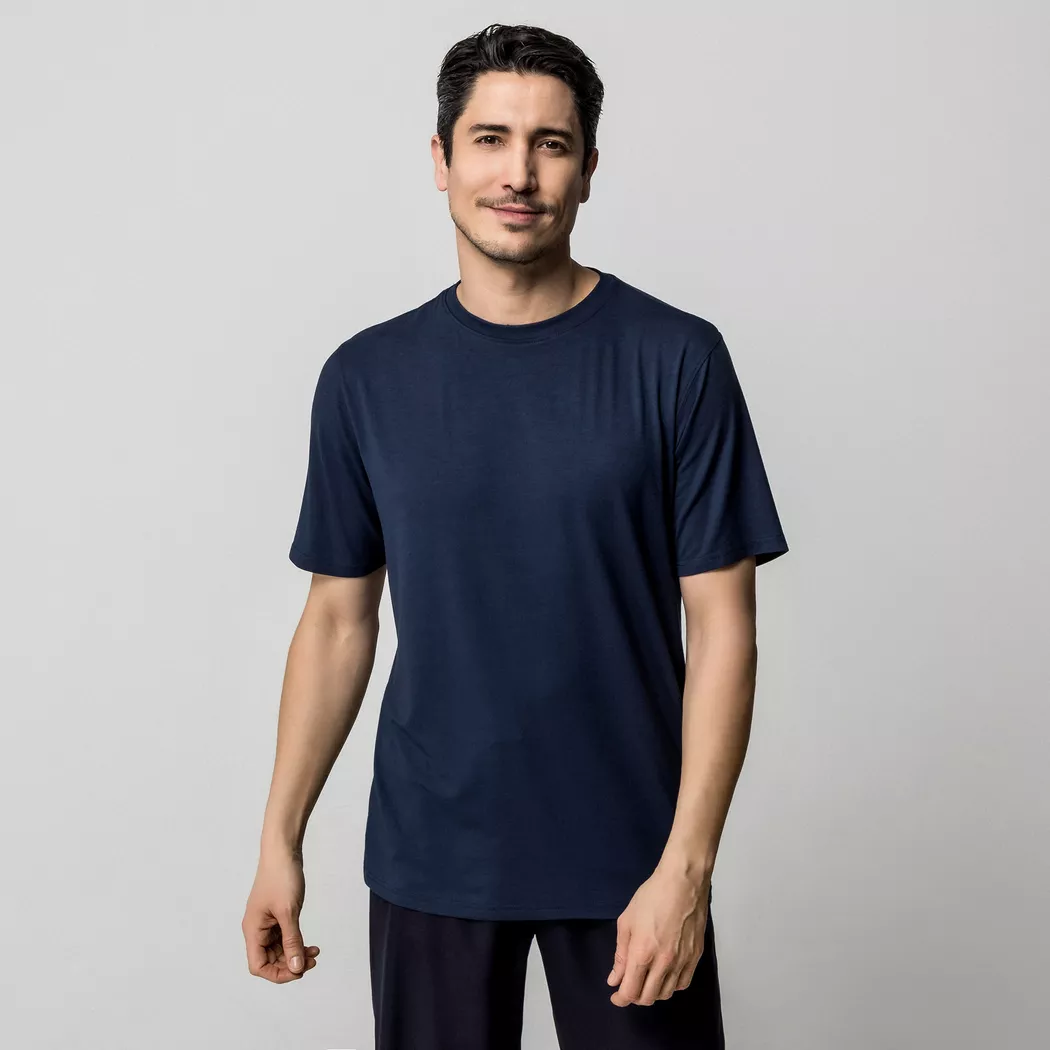 Manor Man - Pyjama Oberteil, für Herren, Marine, Größe XL