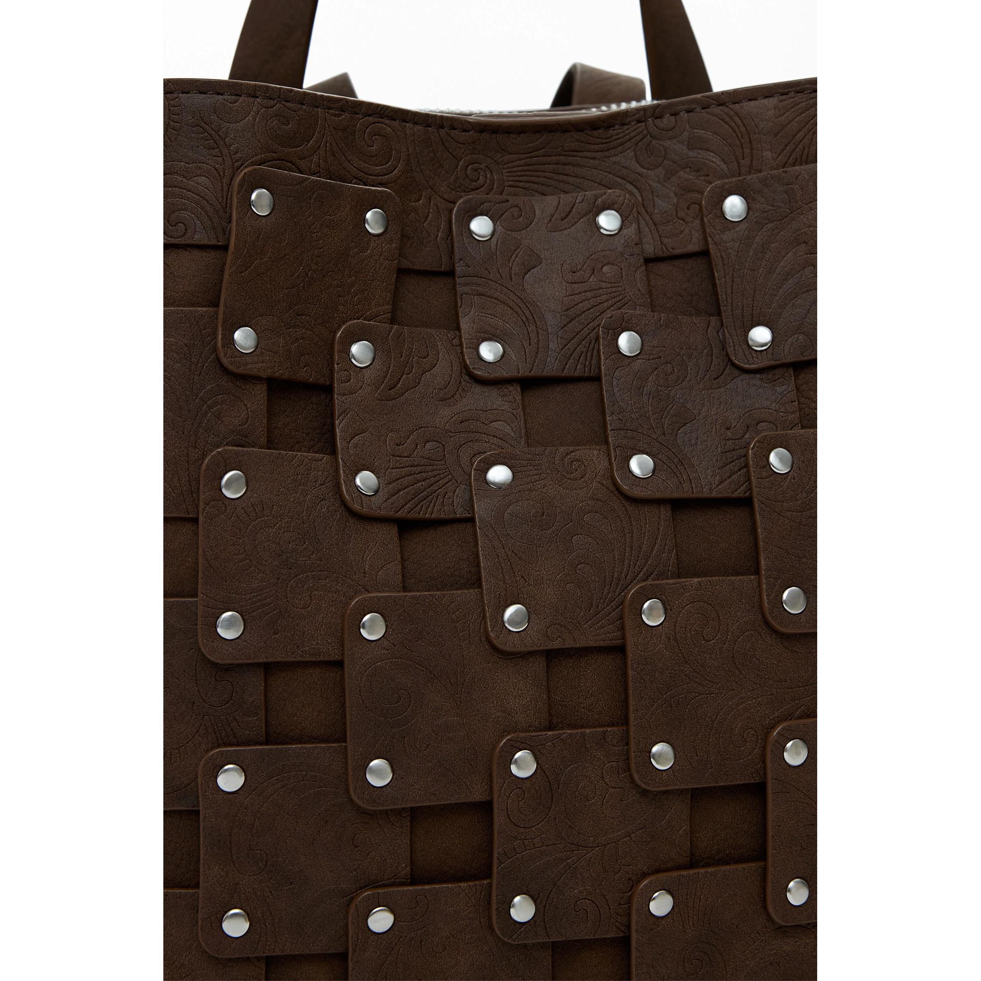 Desigual Zaino intrecciato borchiato  