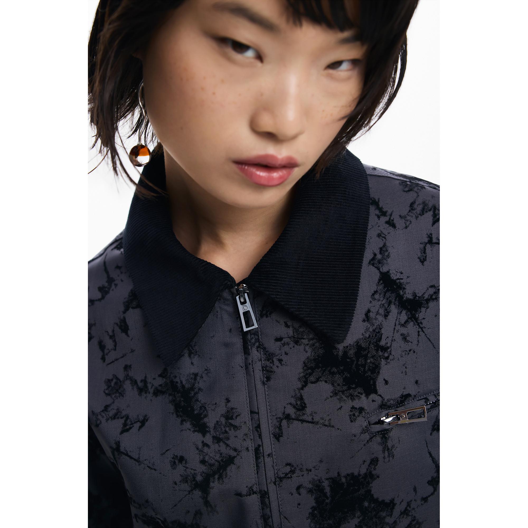 Desigual Truckerjacke geflockt  