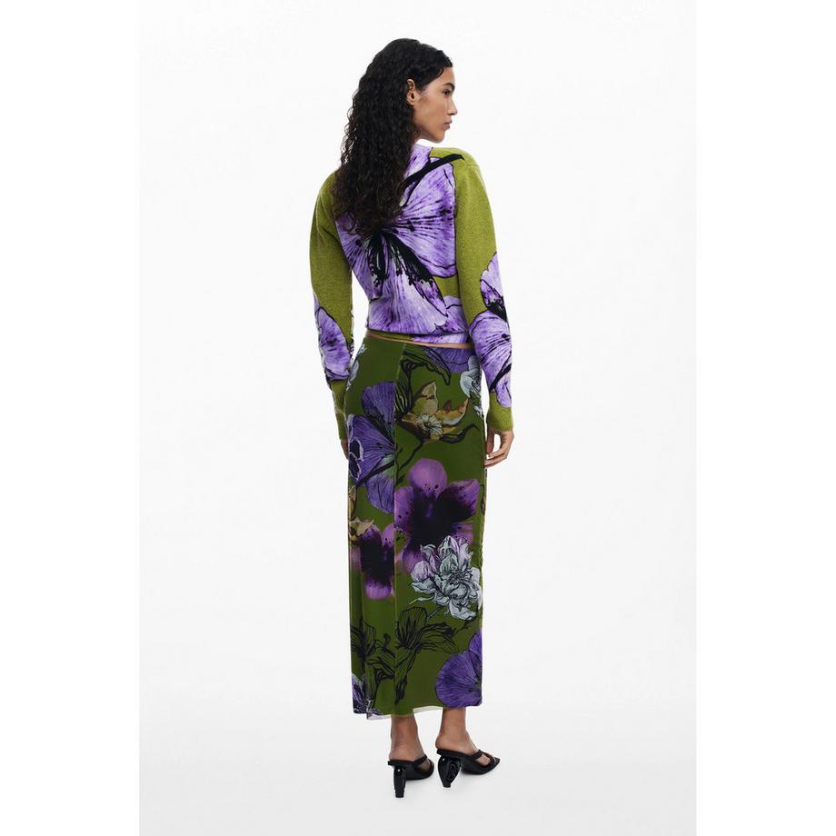 Desigual Blumen Tulpen Maxirock  