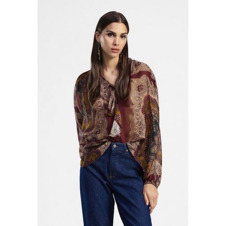 DIXIE Blouse Manches Longues Imprimé Cachemire  