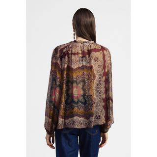 DIXIE Blouse Manches Longues Imprimé Cachemire  