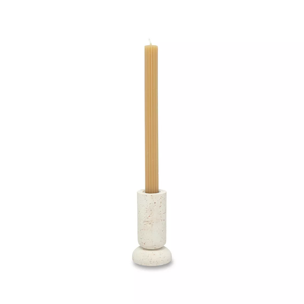Manor - Kerzenhalter, H12CM,Ø7CM, Sandsteingrau