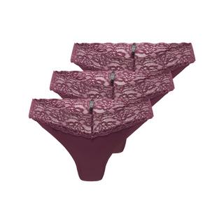 Only Lingerie Chloe Lace Thong Triopack  