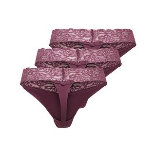 Only Lingerie Chloe Lace Thong Triopack  