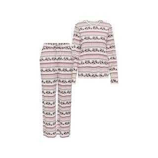 Only Lingerie Blanca Langarm Pyjama Set  