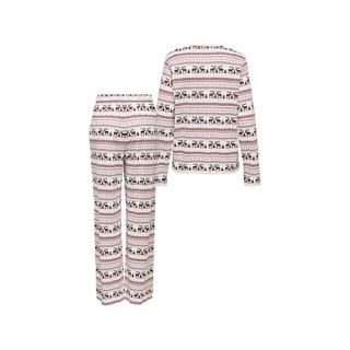 Only Lingerie Blanca Langarm Pyjama Set  