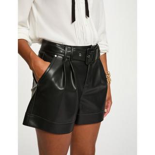 MORGAN Kunstleder Shorts mit Gürtel  