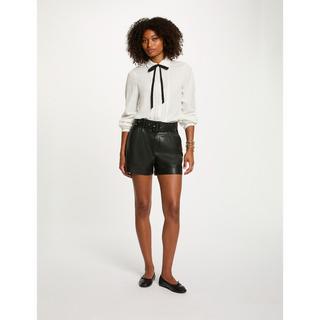 MORGAN Kunstleder Shorts mit Gürtel  