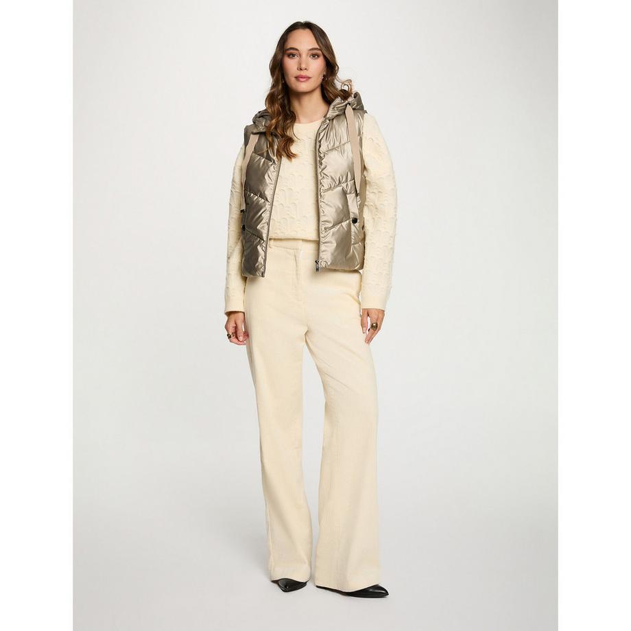 MORGAN Ärmellose Puffer Weste mit Kapuze  