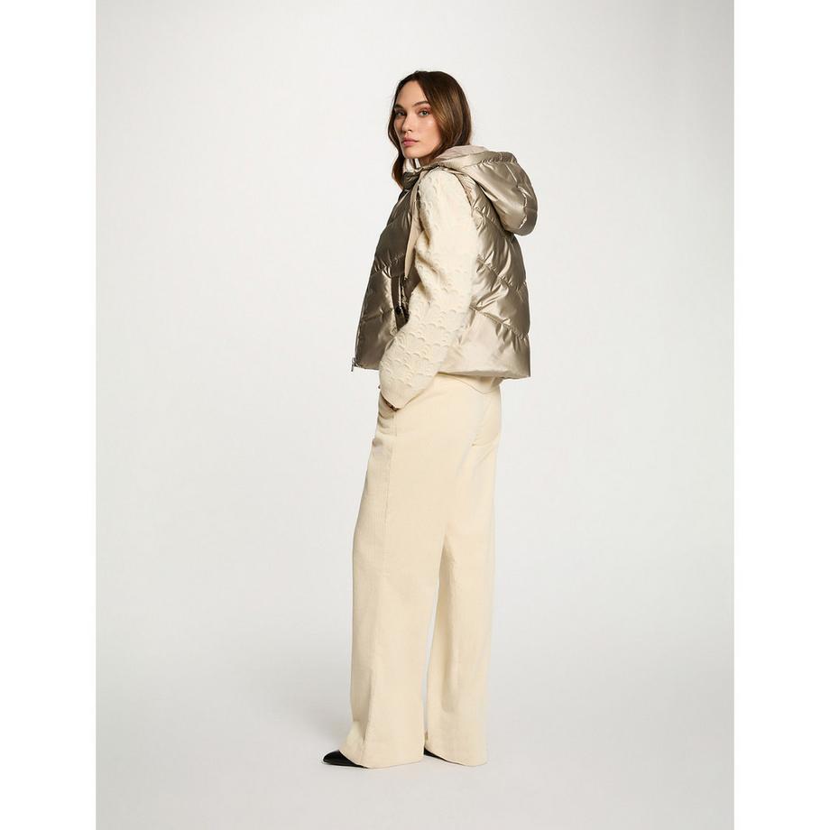 MORGAN Ärmellose Puffer Weste mit Kapuze  