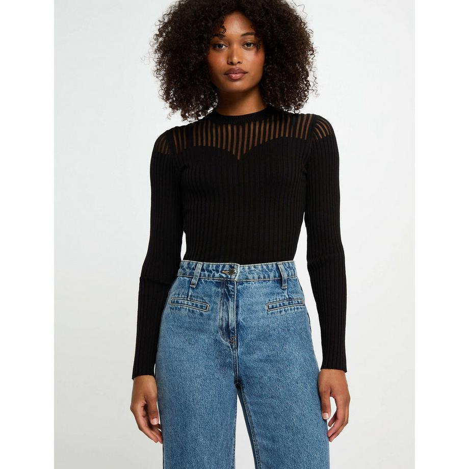 MORGAN Pullover avec Détails Découpés  