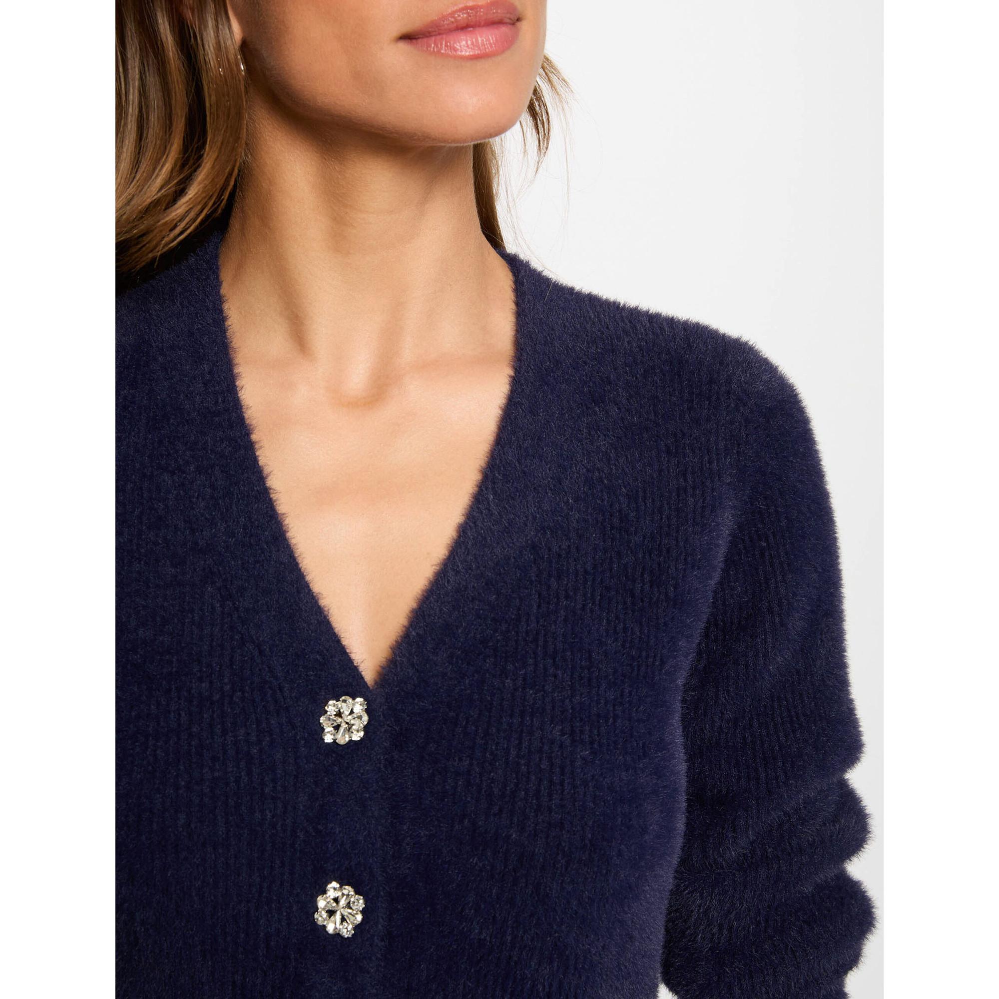 MORGAN Classic Fit V-Ausschnitt Strickjacke  