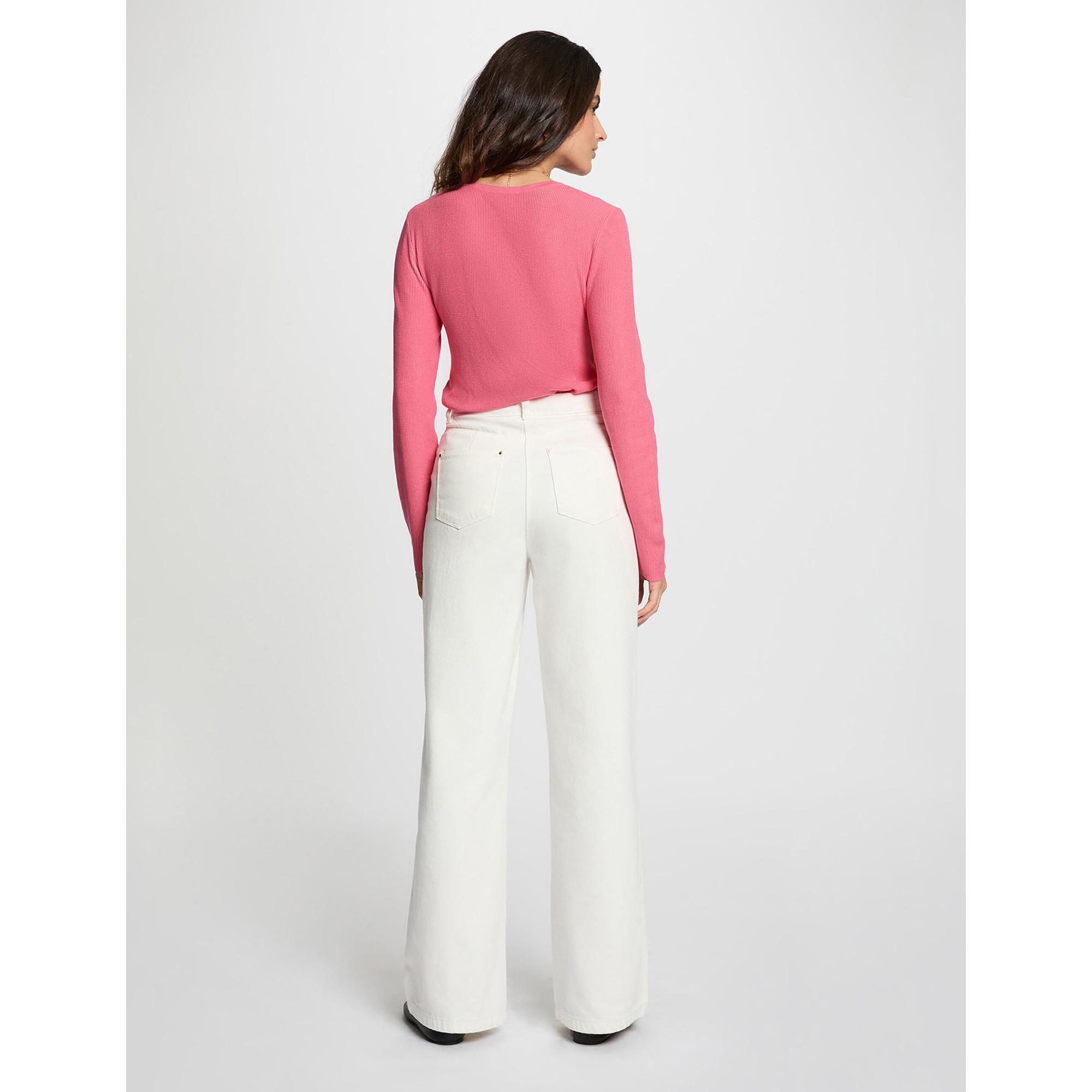 MORGAN V-Ausschnitt Pullover mit Zierknöpfen  