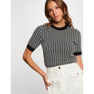 MORGAN Slim Fit Kurzarm V-Ausschnitt Pullover  