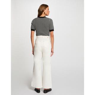 MORGAN Slim Fit Kurzarm V-Ausschnitt Pullover  