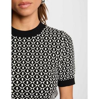 MORGAN Slim Fit Kurzarm V-Ausschnitt Pullover  