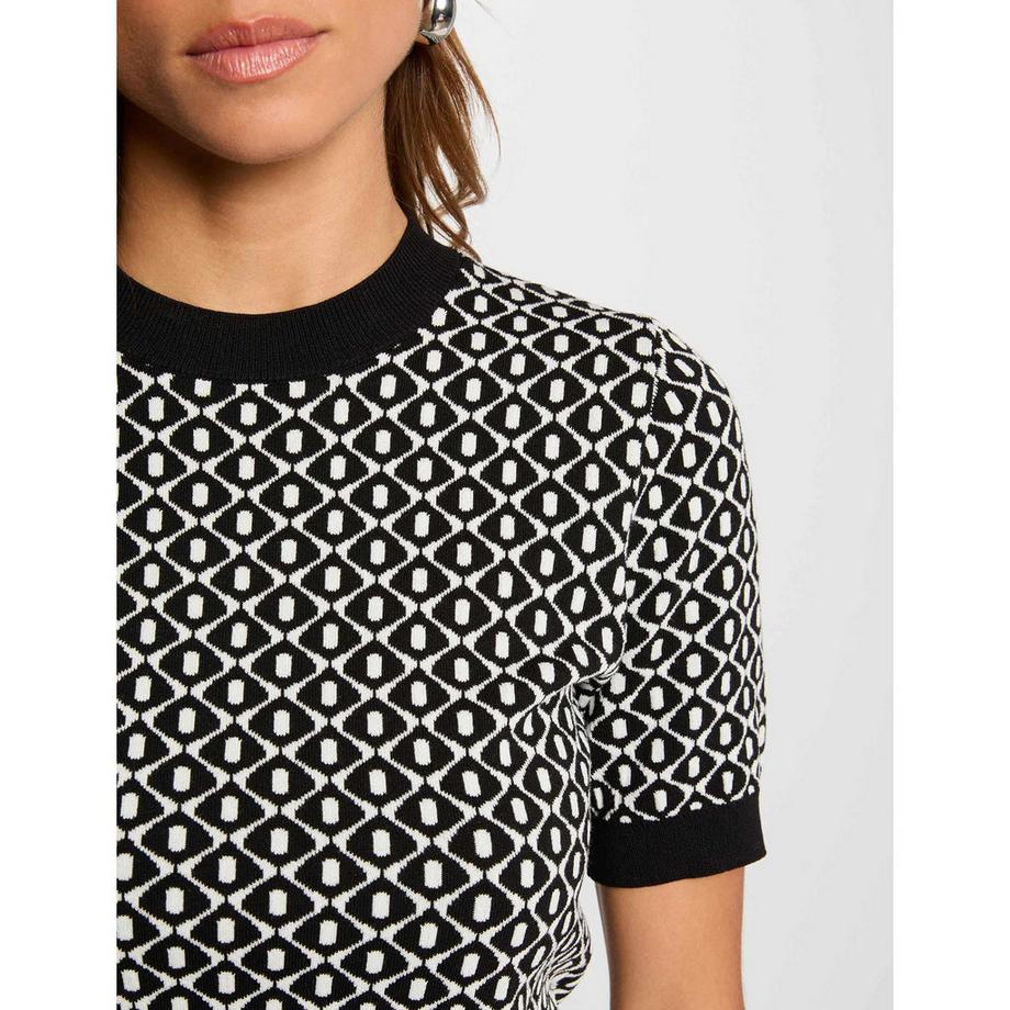 MORGAN Slim Fit Manches Courtes Col V Pull  