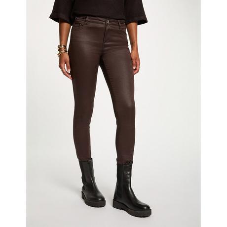 MORGAN Pantaloni Slim Fit Spalmati  