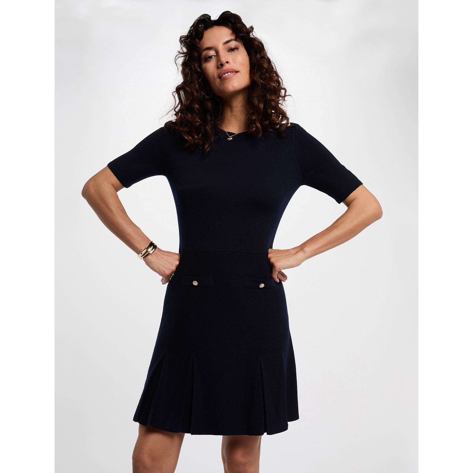 MORGAN Kurzarm Rundhals Kleid  