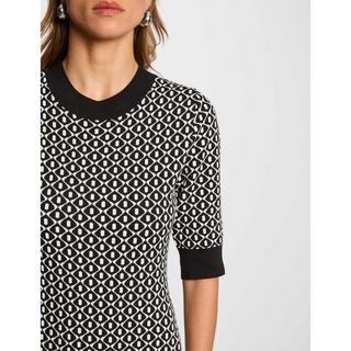 MORGAN Geometrisches Muster Strickkleid  