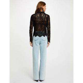 MORGAN Spitzen Langarmshirt  