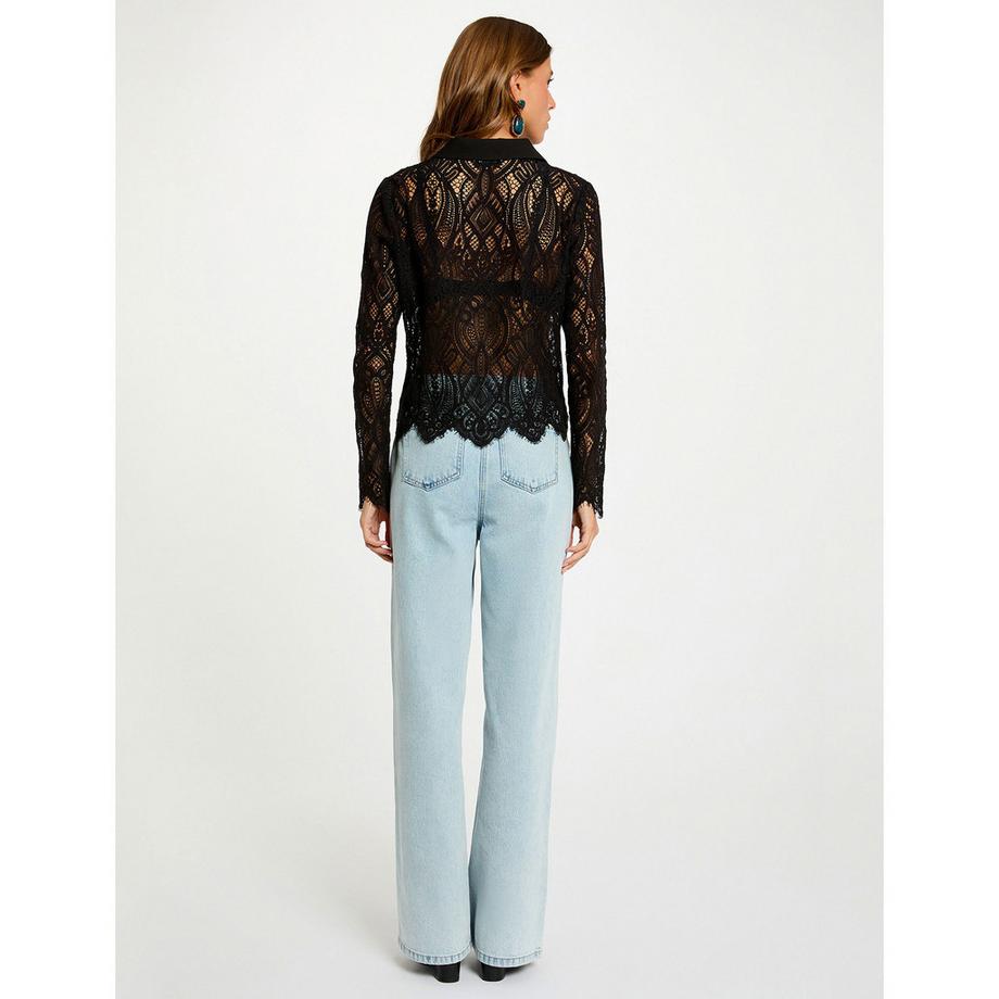 MORGAN Chemise Manches Longues Dentelle  